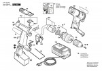 Bosch 0 601 936 4A1 Gsr 14,4 Ves-2 Cordless Screw Driver 14.4 V / Eu Spare Parts